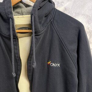 VTG Canyon Guide Thermal Hoodie Sweatshirt Mens Large BROKEN ZIPPER